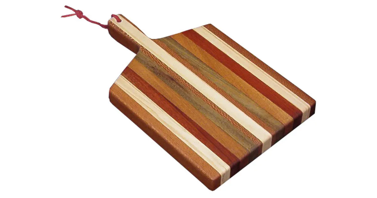 Cutting Board with Handle Handmade Wood Cutting Board